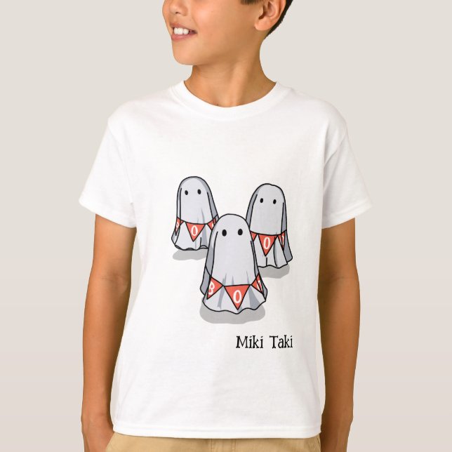 Halloween Custom Whimsical Funny ghosts T-Shirt (Front)