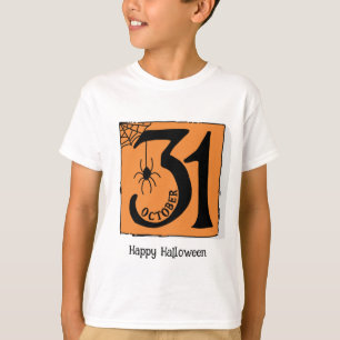 Halloween Custom Whimsical Funny Orange T-Shirt