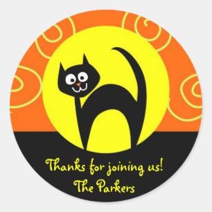 Halloween Customizable Cat Stickers