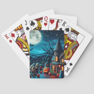 Halloween Cute and Creepy Playing Cards