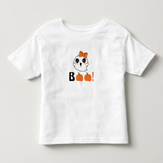 halloween cute and flying spooky ghsot girl toddler t-shirt