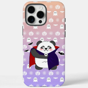 Halloween Cute Baby Panda Dracula Vampire iPhone 16 Pro Max Case
