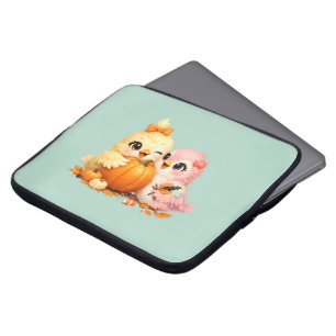 Halloween Cute Bird Best Friends Laptop Case