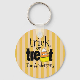 Halloween Cute Candy Corn Funny Whimsical Keychain