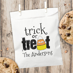 Halloween Cute Candy Corn Smiling Trick or Treat Favour Bag