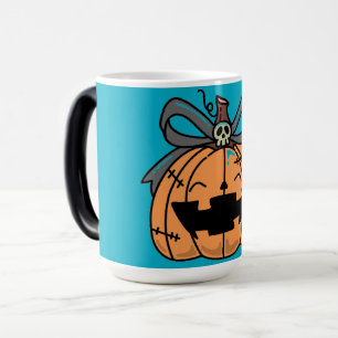 Halloween,Cute Face Pumpkin,Funny , Jack O' Lanter Magic Mug