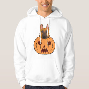 Halloween Cute German Shepherds Stuck In A Pumpkin Hoodie