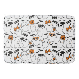 Halloween Cute Ghost Bath Mat