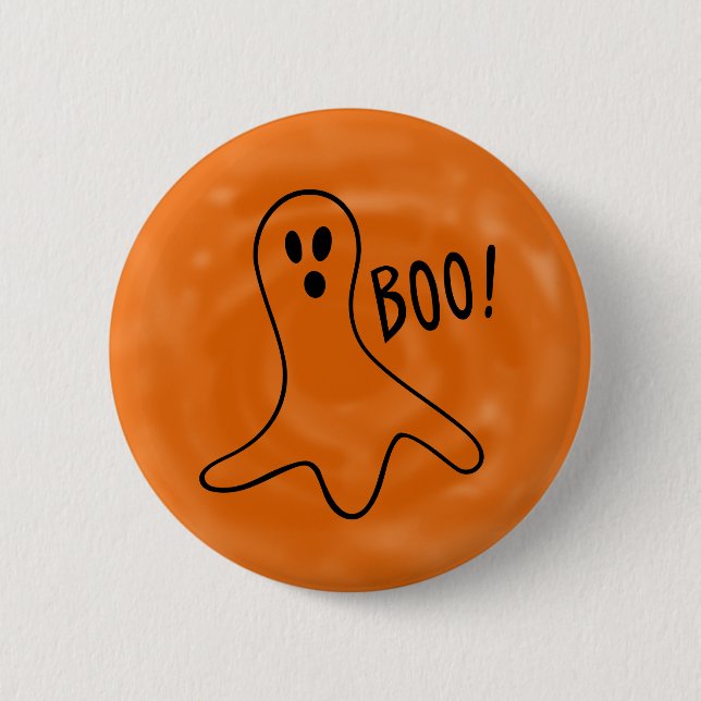 Halloween Cute Ghost Booo 2 Inch Round Button (Front)