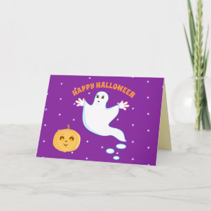 Halloween Cute Ghost Card