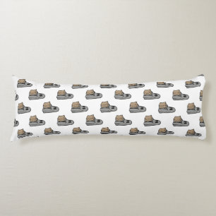 Halloween, Cute Ghost Grey, Trick Or Treat, Boo Body Pillow