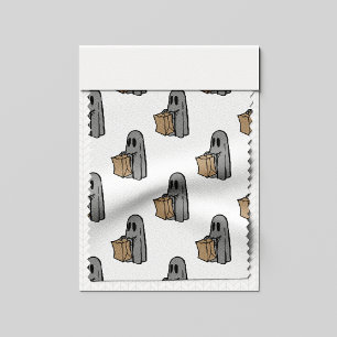 Halloween, Cute Ghost Grey, Trick Or Treat, Boo Fabric