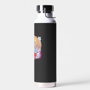 Halloween Cute Ghost Pumpkin Cat Classic T-Shirt Water Bottle