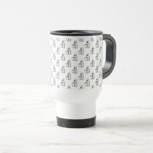 Halloween, Cute Ghost White, Trick Or Treat, Boo Travel Mug