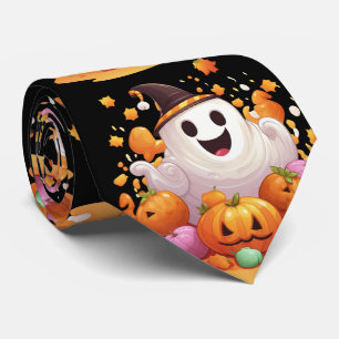 Halloween: Cute Ghosts and Pumpkin Family Tie