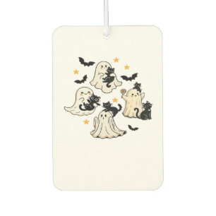 Halloween Cute Ghosts Bats Black Cats Oversized T- Air Freshener