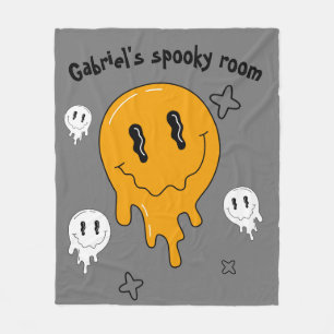 Halloween Cute ghosts for kids room Fleece Blanket