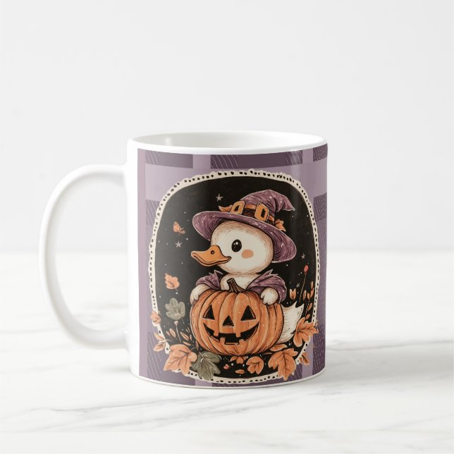 Halloween Cute Goose Fall  Coffee Mug (Left)