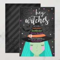 Halloween Cute Hey Witches Halloween Tea Party