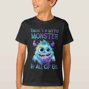 Halloween Cute Purple Monster T-Shirt