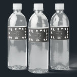 Halloween cute scary ghosts girl birthday party water bottle label<br><div class="desc">Halloween ghosts scary kids birthday party item</div>