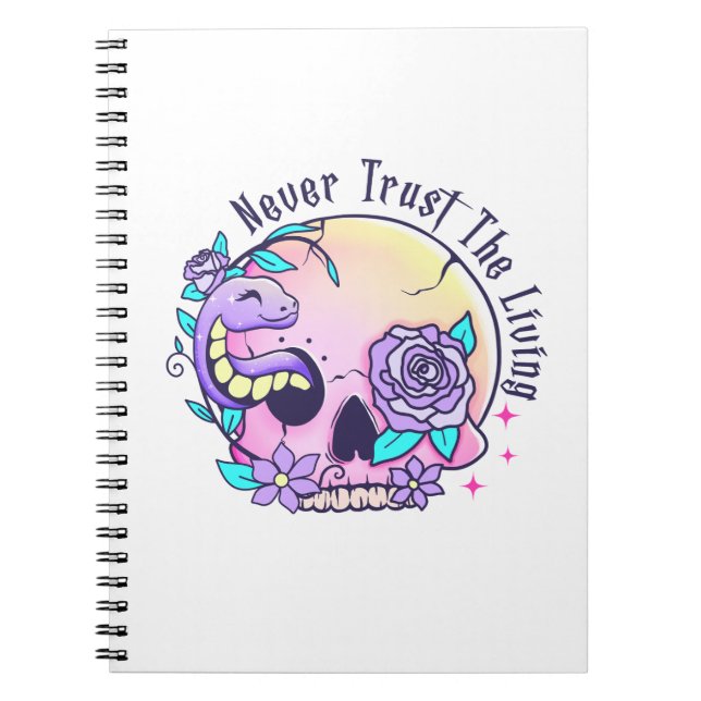 Halloween Cute Skull  Notebook (Front)