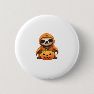 Halloween Cute Sloth Classic T-Shirt 2 Inch Round Button