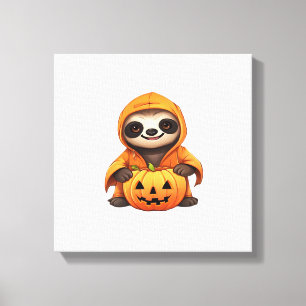 Halloween Cute Sloth Classic T-Shirt Canvas Print
