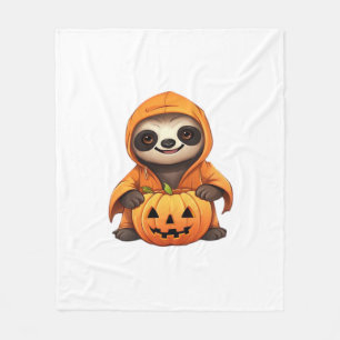Halloween Cute Sloth Classic T-Shirt Fleece Blanket