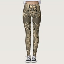 Halloween Cute & Spooky Leggings Neutral Colour