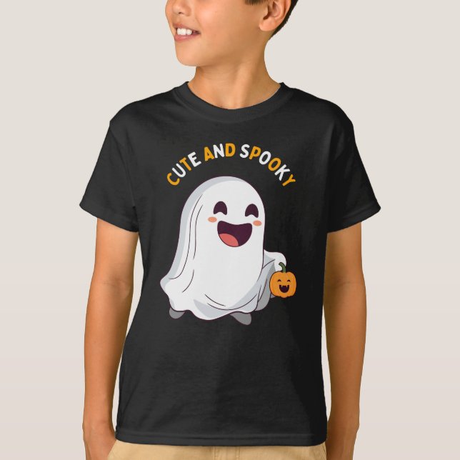 Halloween Cute & Spooky  T-Shirt (Front)