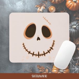 Halloween Cute Stitched Skull Mousepad