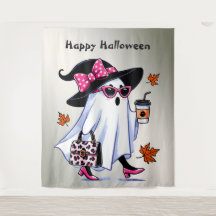 Halloween Cute Stylish Witch Ghost Coffee Cup