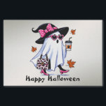 Halloween Cute Stylish Witch Ghost Coffee Cup Tissue Paper<br><div class="desc">Halloween Cute Stylish Witch Ghost Coffee Cup Tissue Paper. Unique,  beautiful,  stylish design. Easy to be personalized. Font style,  size and colours can be changed. Matching items are available.</div>