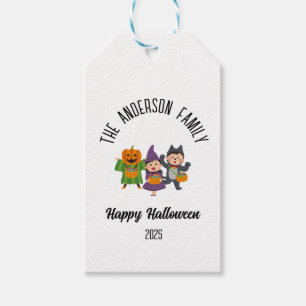 Halloween Cute Trick or Treat Personalized Name Gift Tags