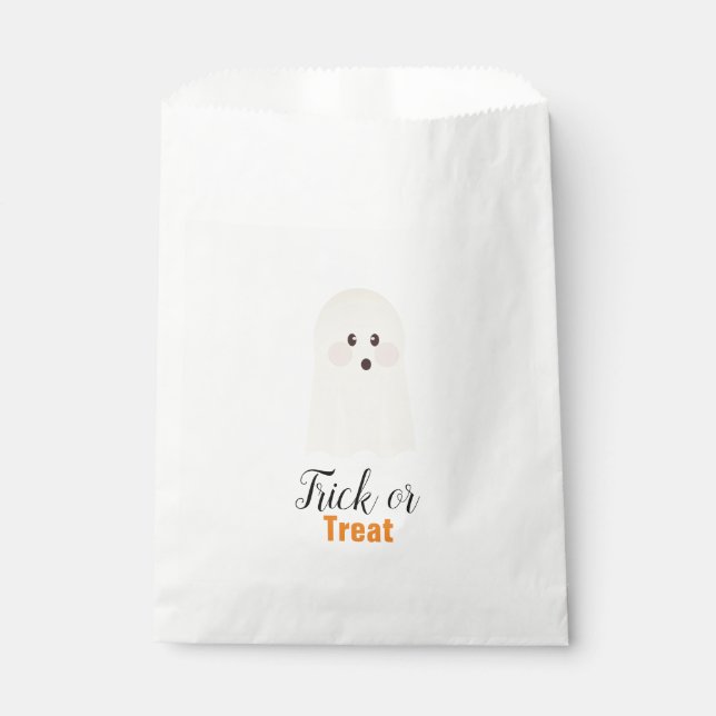 Halloween Cute Vintage Ghost Favour Bag (Front)