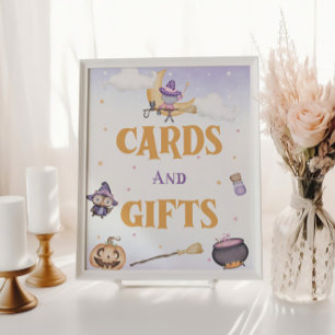 Halloween Cute Witch Birthday Cards And Gifts Poster