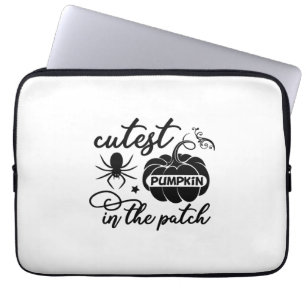 Halloween Cutest Pumpkin In The Patch Birthday Laptop Sleeve