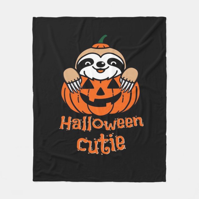 Halloween cutie sloth Essential T-Shirt Fleece Blanket (Front)