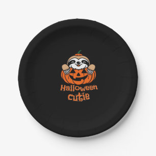 Halloween cutie sloth Essential T-Shirt Paper Plate