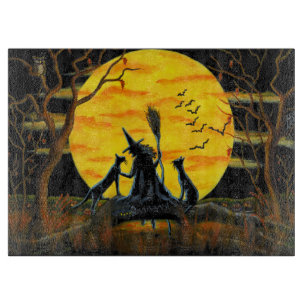 Halloween cutting board,Patience,Halloween Nears Board