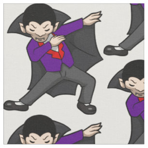 halloween dabbing dracula vampire fabric