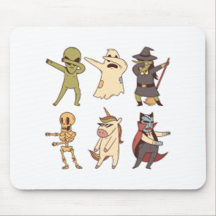 Halloween Dabbing Flossing Team Gift For Dab Floss Mouse Pad