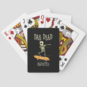 Halloween Dabbing Skatestyle Playing Cards