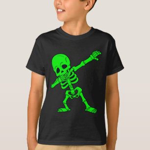Halloween Dabbing Skeleton Boys Girls Kids Dab 1 T-Shirt
