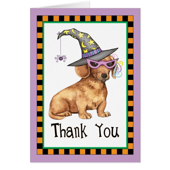 Halloween Dachshund Merci (Devant)