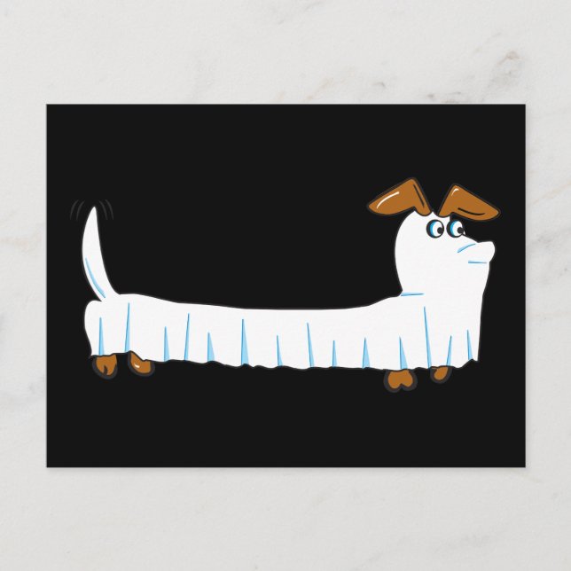 Halloween Dachshund Postcard (Front)
