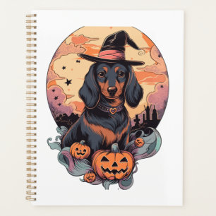 Halloween Dachshund Sticker Planner
