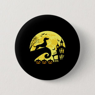 Halloween Dachshund Weenie Wiener Moonshine Sausag 2 Inch Round Button