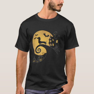 Halloween Dachshund Weenie Wiener Moonshine Sausag T-Shirt